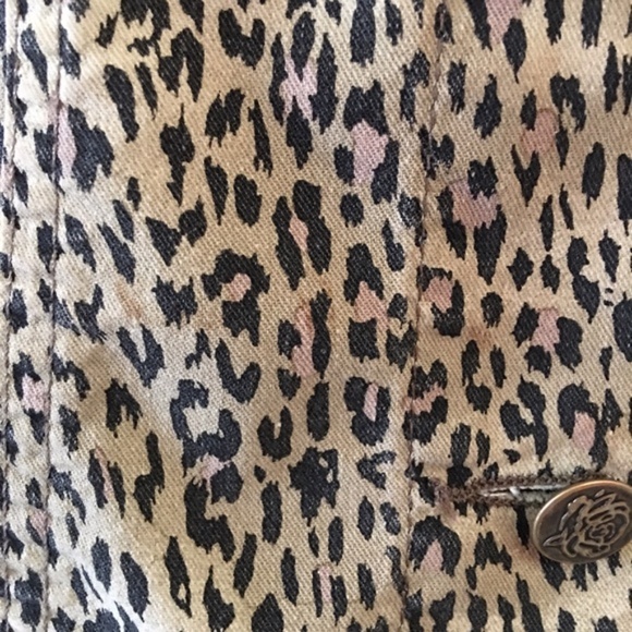 Blumarine Animal Print Jeans Jacket Size IT42 US - Picture 4 of 8